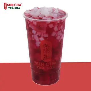 Hình ảnh Trà Trái Cây Lựu Đỏ Thạch Dừa 500ml