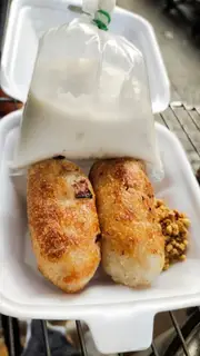 Hình ảnh Chuối nếp nướng nước cốt dừa