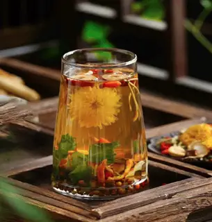 Hình ảnh Trà ngũ hoa full topping