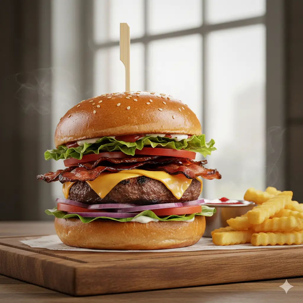 Hình ảnh Hamburger - Bò Xúc Xích
