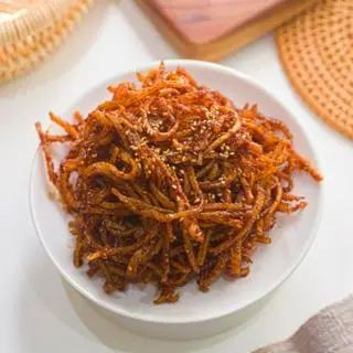 Hình ảnh Khô mực vừa chiên mắm
