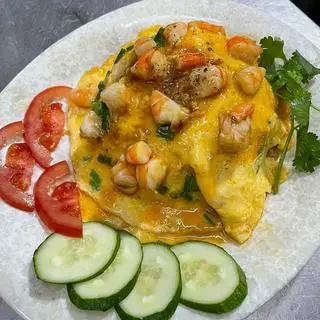 Hình ảnh Cơm chiên tôm phủ trứng