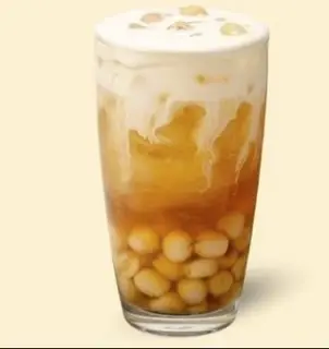 Hình ảnh Olong sen vàng macchiato
