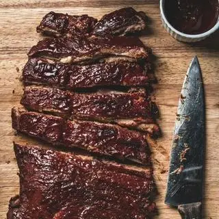 Hình ảnh Smoked BBQ pork ribs