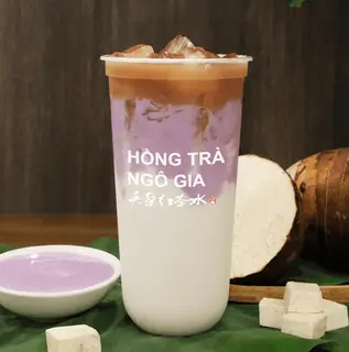 Hình ảnh Trà sữa ô long khoai môn nghiền