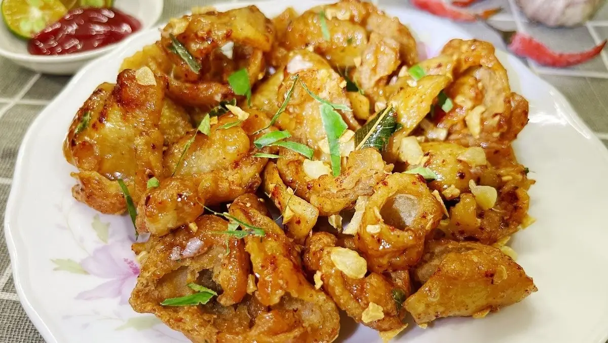 Hình ảnh Da gà chiên giòn