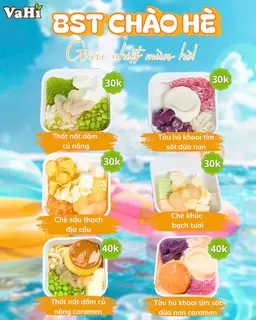 Hình ảnh Combo 3 chè kèm 1 set bánh quy chấm sốt kem