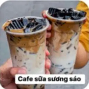 Hình ảnh Cà phê sữa tươi sương sáo