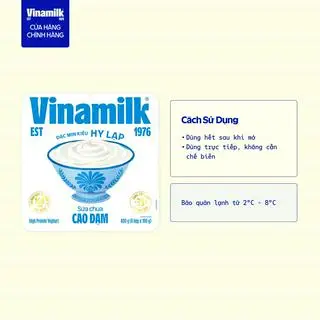 Hình ảnh Sữa chua ăn cao đạm Vinamilk 100g - 1 lốc 4 hộp_07TP11_LOC