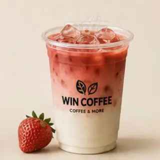 Hình ảnh Latte dâu tây