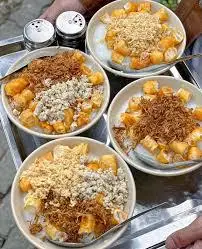 Hình ảnh Cháo thịt ruốc nấm quẩy