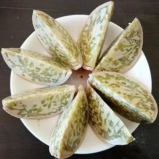 Hình ảnh {Đặt trước 3 ngày} - Bánh Flan Trái Dừa vị Sầu riêng (Durian Coconut Flan Cake)