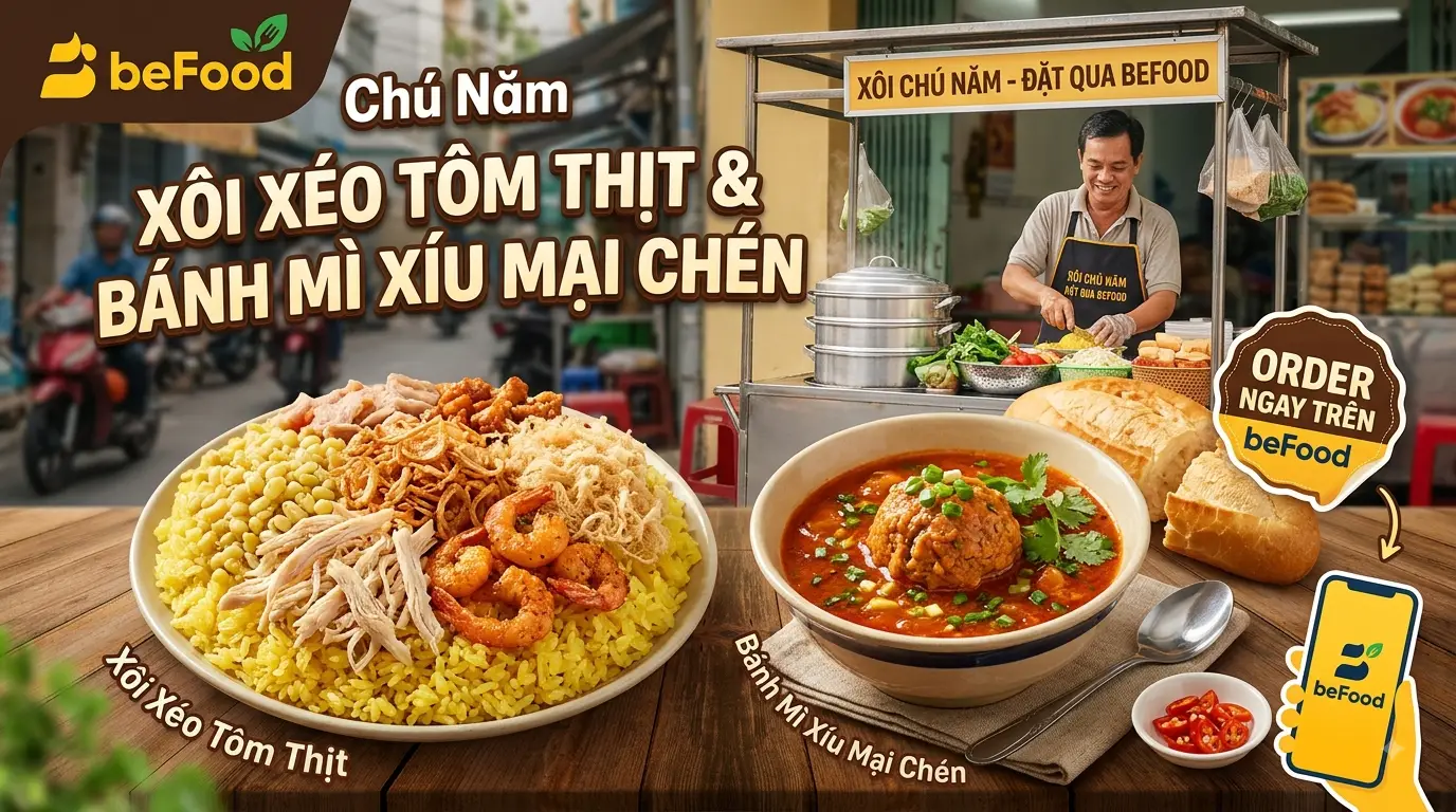 Hình ảnh Xôi Xéo Tôm Thịt & Bánh Mì Xíu Mại Chén Chú Năm - Phùng Văn Cung