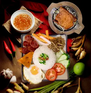 Hình ảnh Cơm Tấm Sườn Nướng Than Hoa + Bì + Chả
