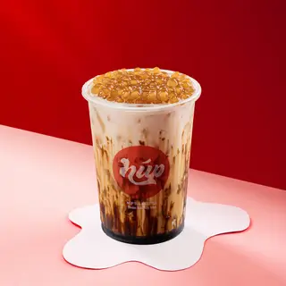 Hình ảnh Sữa tươi trân châu hoàng kim đường đen - ly 1 lít