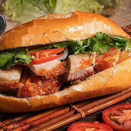 Hình ảnh Bánh mì heo quay