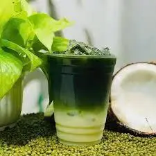 Hình ảnh Rau má hạt sen sữa dừa - ly khổng lồ