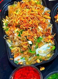 Hình ảnh Bánh phơi sương trộn mỡ hành tóp mỡ vip