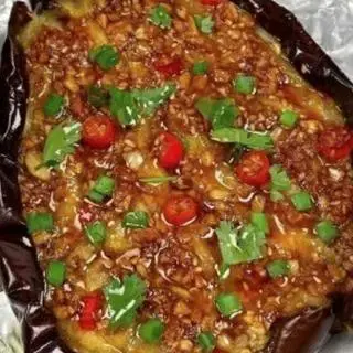 Hình ảnh Cà tím nướng - 肉末茄子