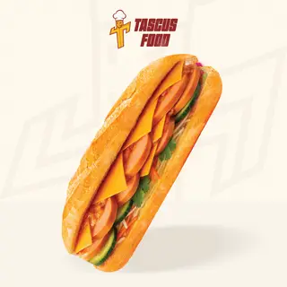Hình ảnh Bánh mì xúc xích bò hầm phô mai