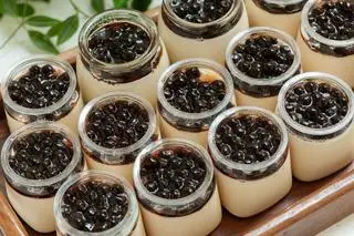 Hình ảnh Sữa chua trân châu đường đen - 1 hủ