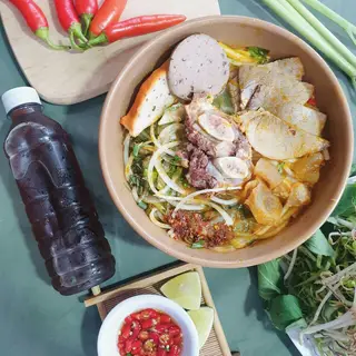Hình ảnh Combo xịn xò - bún bò đặc biệt - sâm nhãn nhục - flan caramel