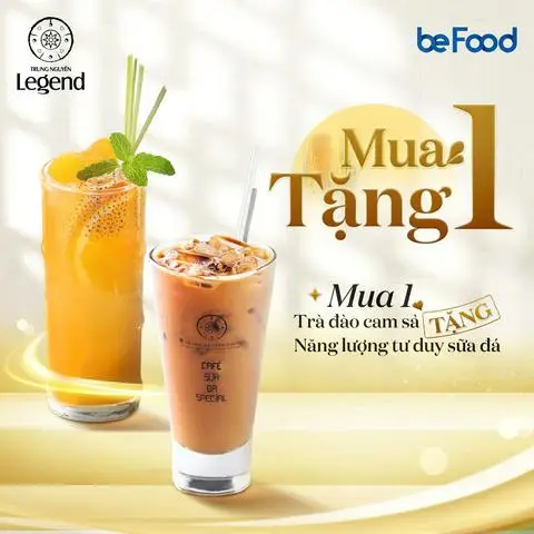 Hình ảnh Combo 2 Mua 1 Trà đào cam sả - Tặng 1 Năng lượng tư duy (sữa đá)