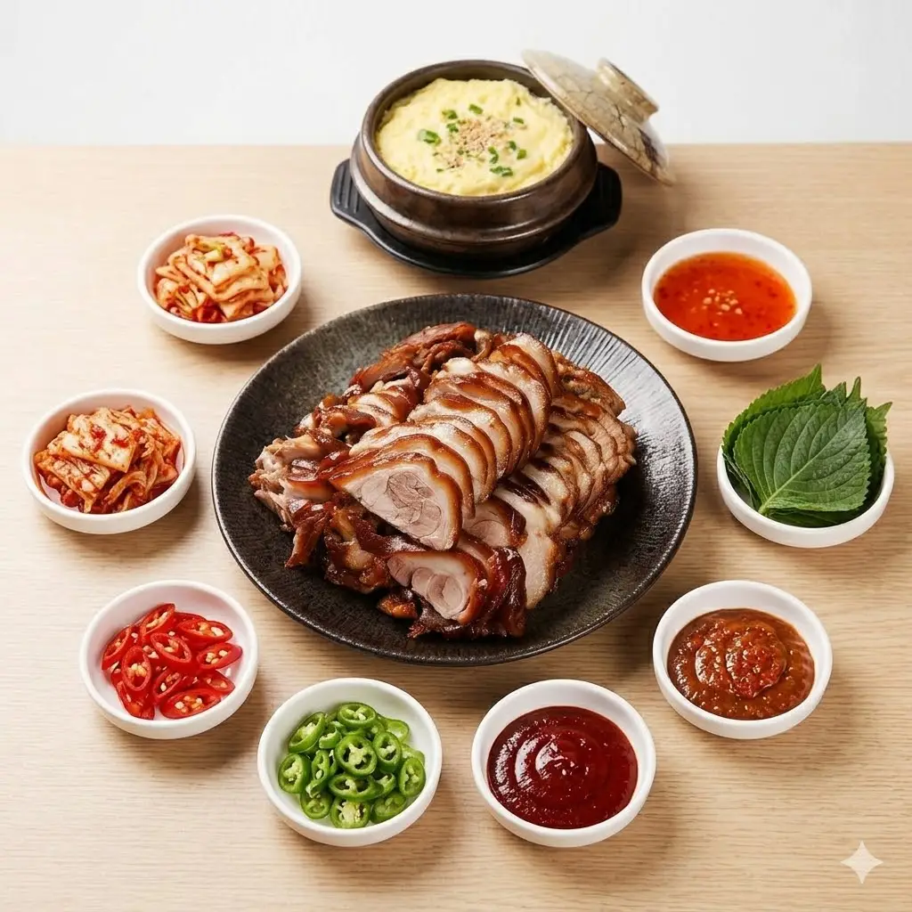 Hình ảnh Cơm mix đậu Tứ Xuyên - chân giò hầm - kèm 1 trà chanh