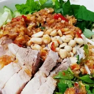 Hình ảnh Bún trộn thịt luộc