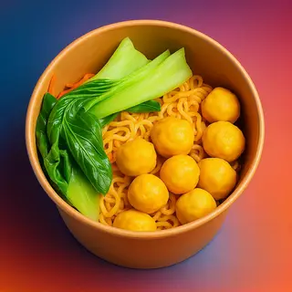 Hình ảnh Mì trộn cá viên
