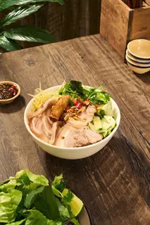 Hình ảnh Bún mắm nêm thịt - tai - chả ram