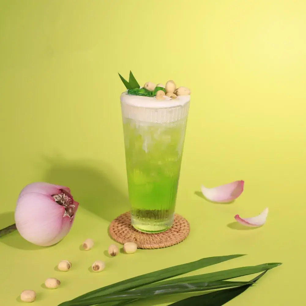 Hình ảnh Trà Lá Dứa Hạt Sen