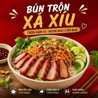 Hình ảnh Phở trộn xá xíu