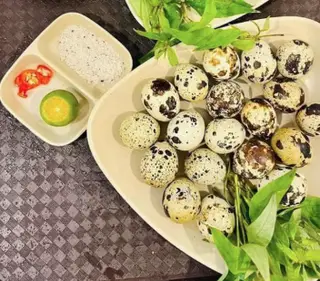 Hình ảnh Trứng cút lộn luộc ( 15 quả )