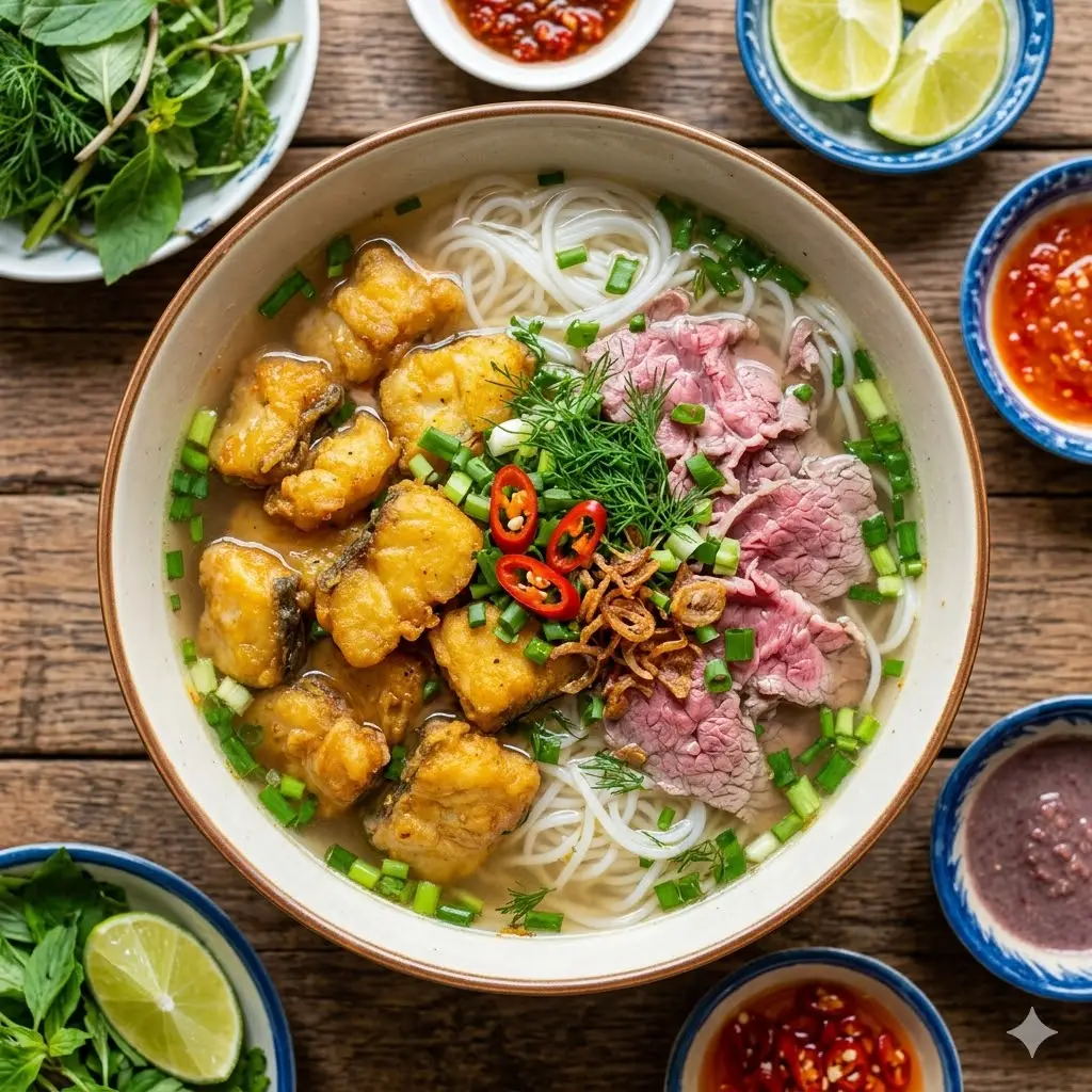 Hình ảnh Bún cá bò giò