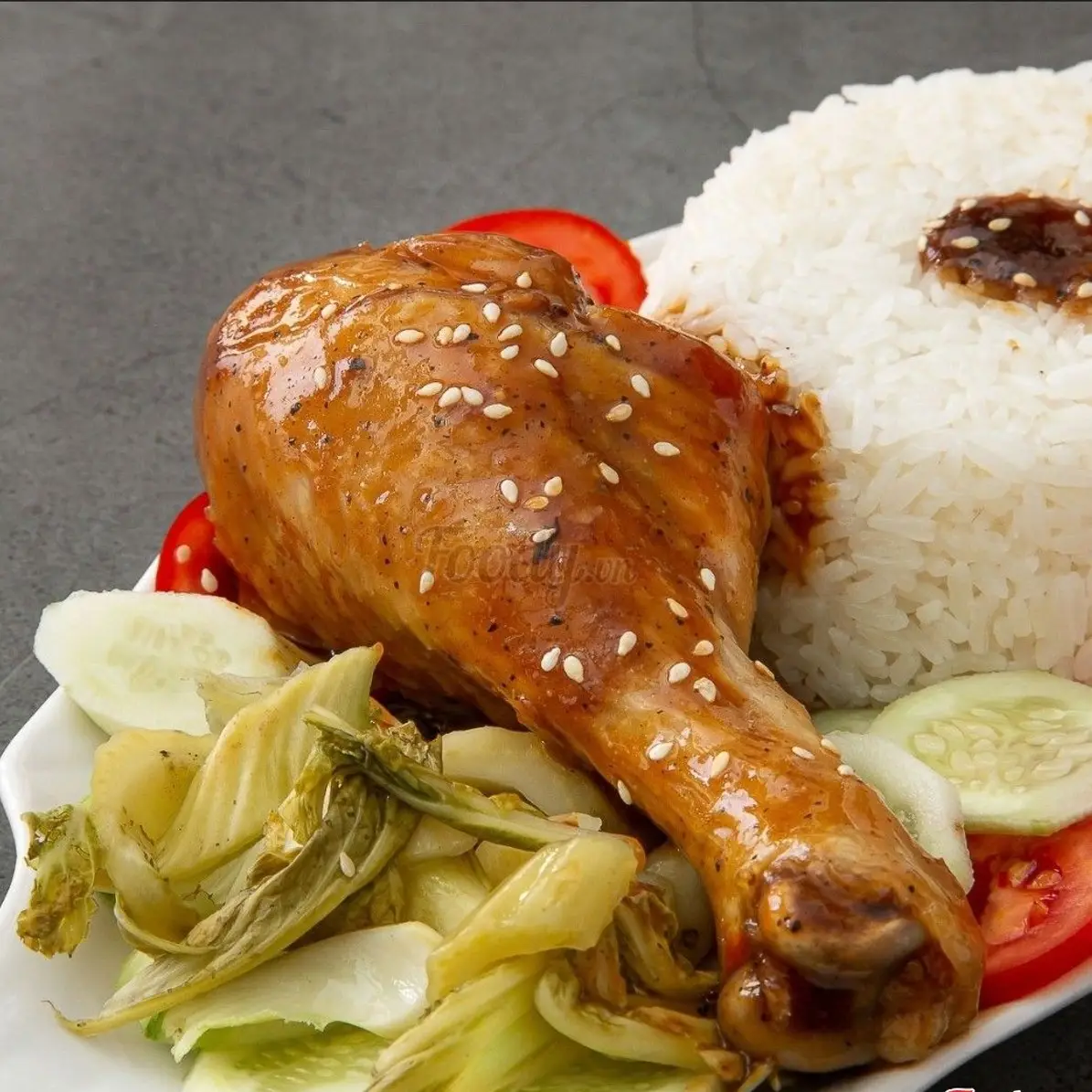 Hình ảnh Cơm Gà Nướng Sốt Teriyaki - Sâm Dứa