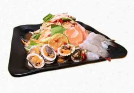 Hình ảnh Gỏi đu đủ hải sản sống