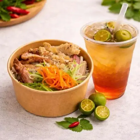 Hình ảnh Combo 1 Bún Trộn + 1 Trà tắc