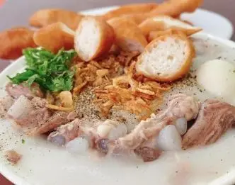 Hình ảnh Cháo sườn sụn ruốc quẩy