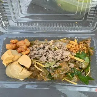 Hình ảnh Bánh tráng dẻo trộn full topping