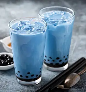 Hình ảnh Trà sữa olong hoa đậu biếc