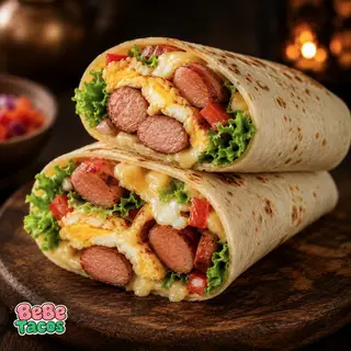 Hình ảnh Tacos trứng cháy xúc xích