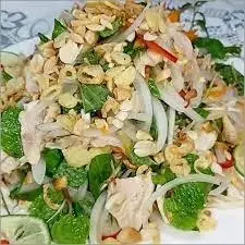 Hình ảnh gà chặt nguyên con+ cháo +gỏi
