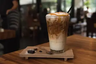 Hình ảnh Cà phê sữa tươi caramel