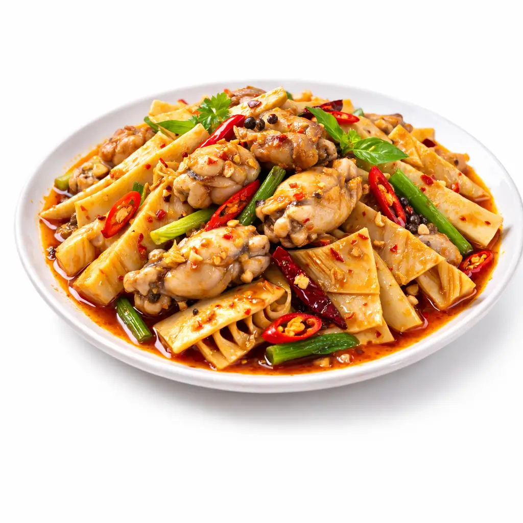 Hình ảnh Ếch trộn măng cay chua ngọt