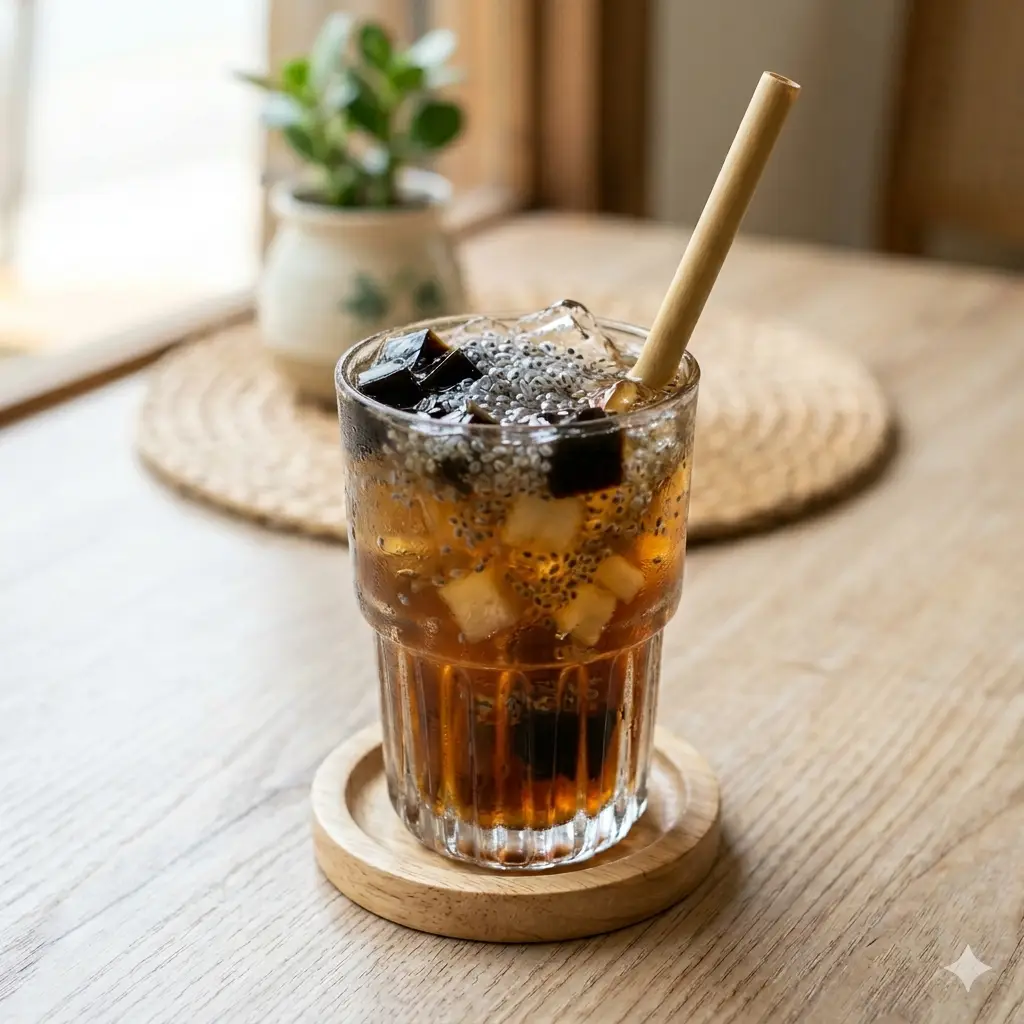 Hình ảnh sương sa sương sáo sườn sâm vs hạt chia