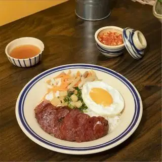 Hình ảnh Rice with chinese sausage - fried egg