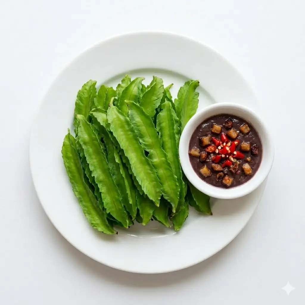 Hình ảnh Đậu rồng chấm mắm ruốc