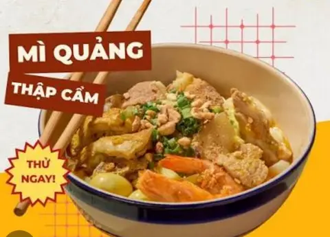 Hình ảnh Combo mỳ quảng thập cẩm + Hồng Trà sốt tắc