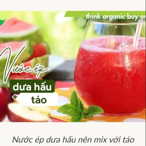 Hình ảnh Ép dưa hấu - táo